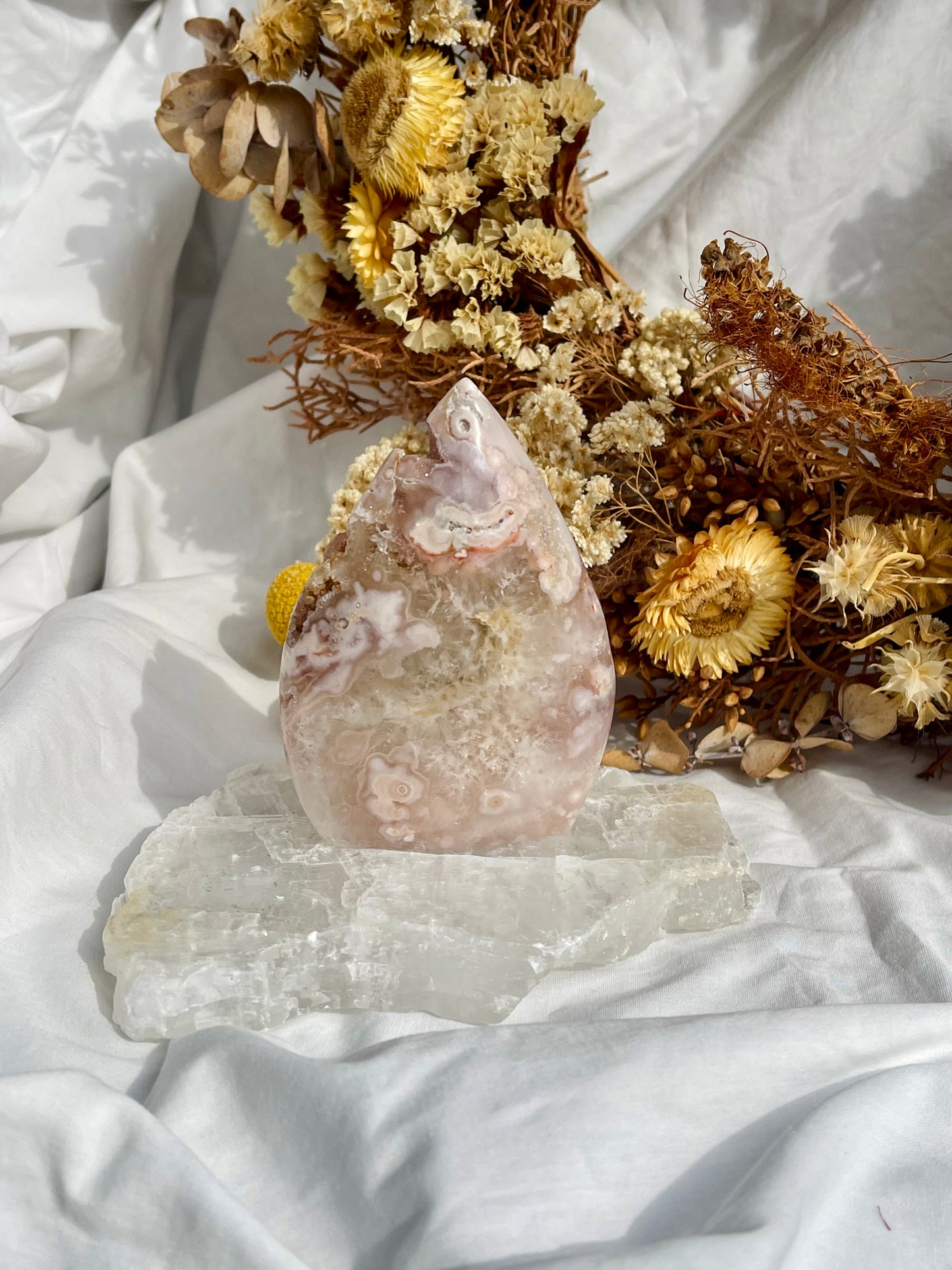 Pink Amethyst | Flower Agate Flame
