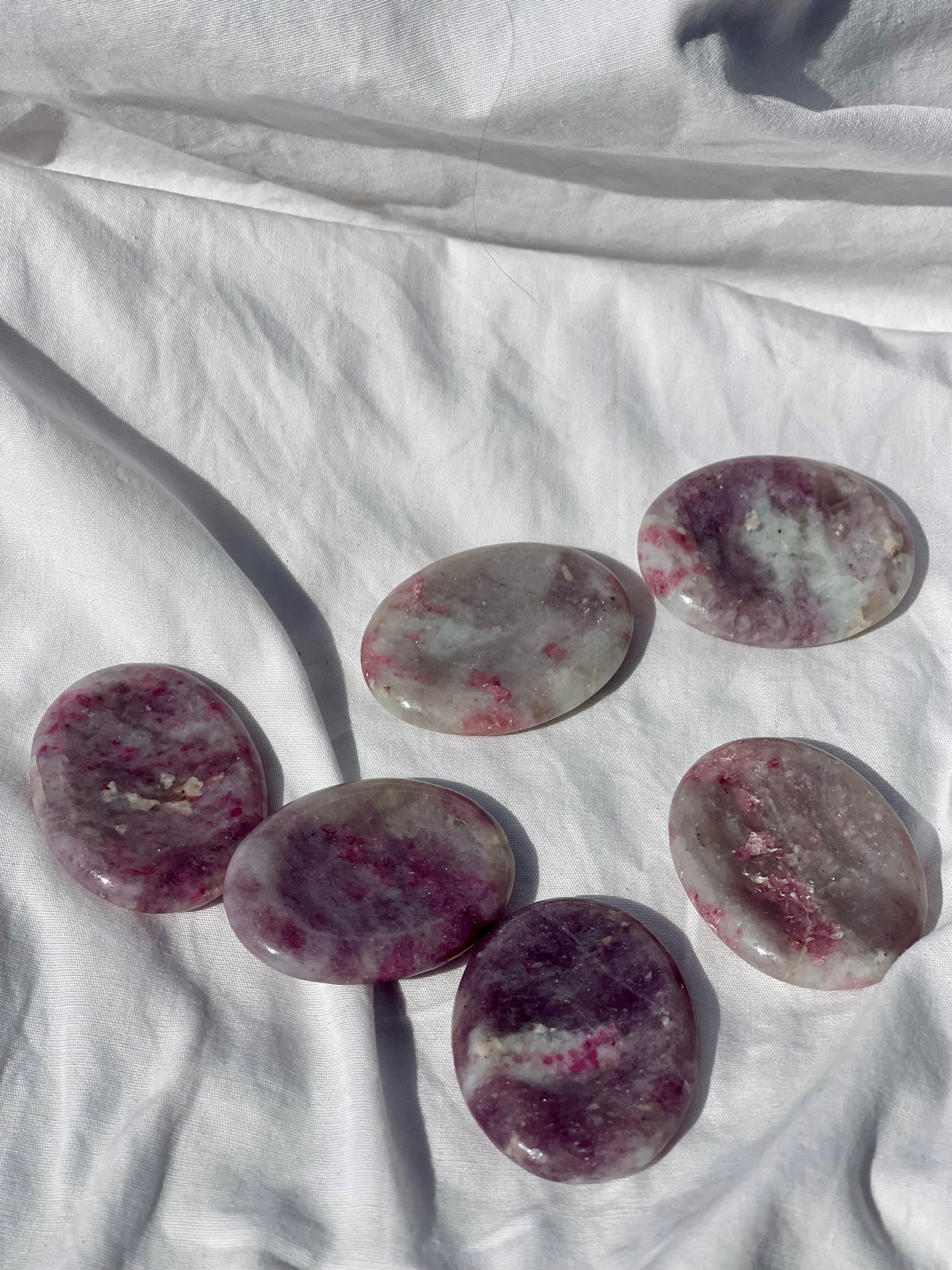 Pink Tourmaline Worry Stone 2