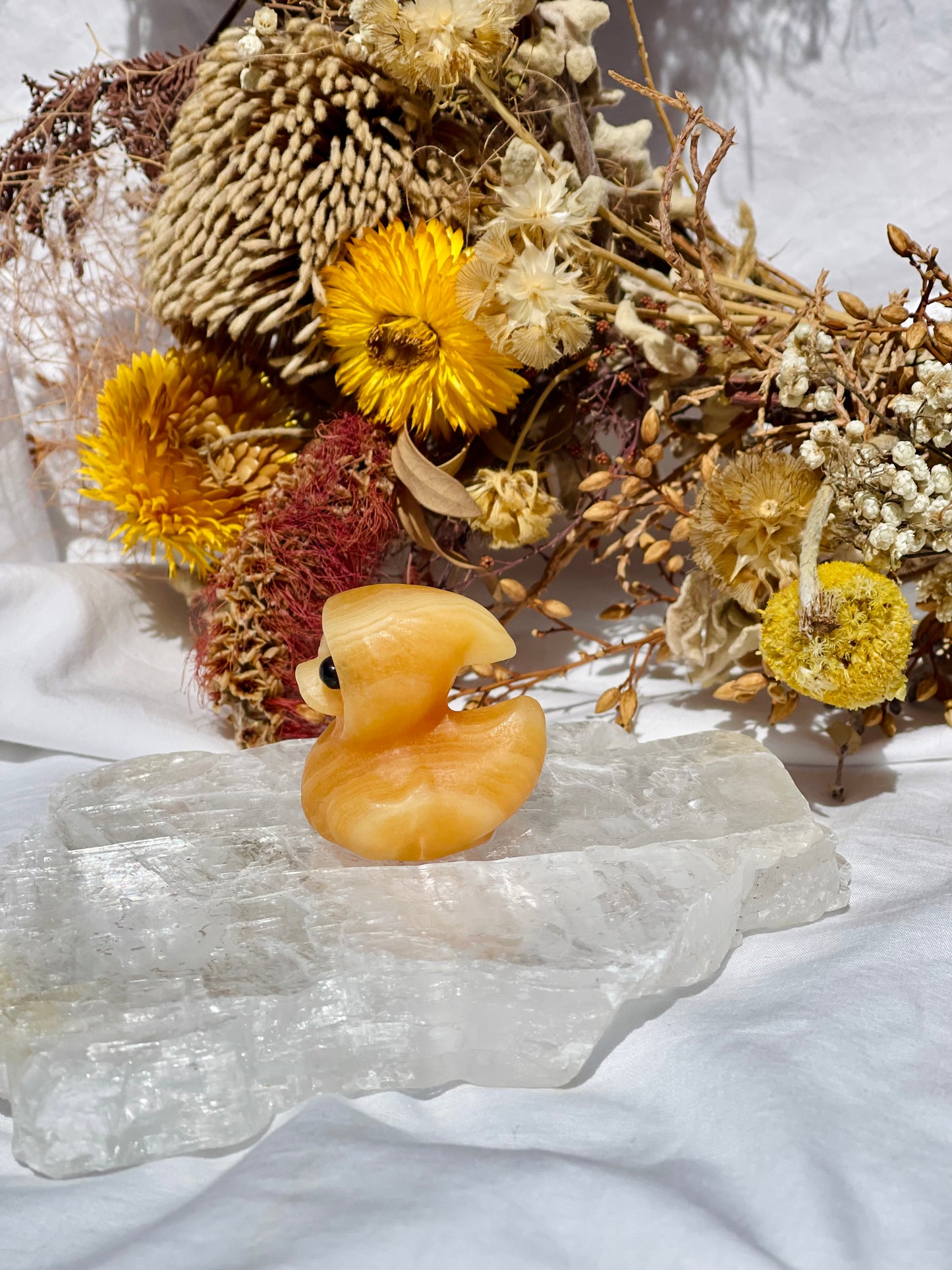 Orange Calcite Ghost Duck #3
