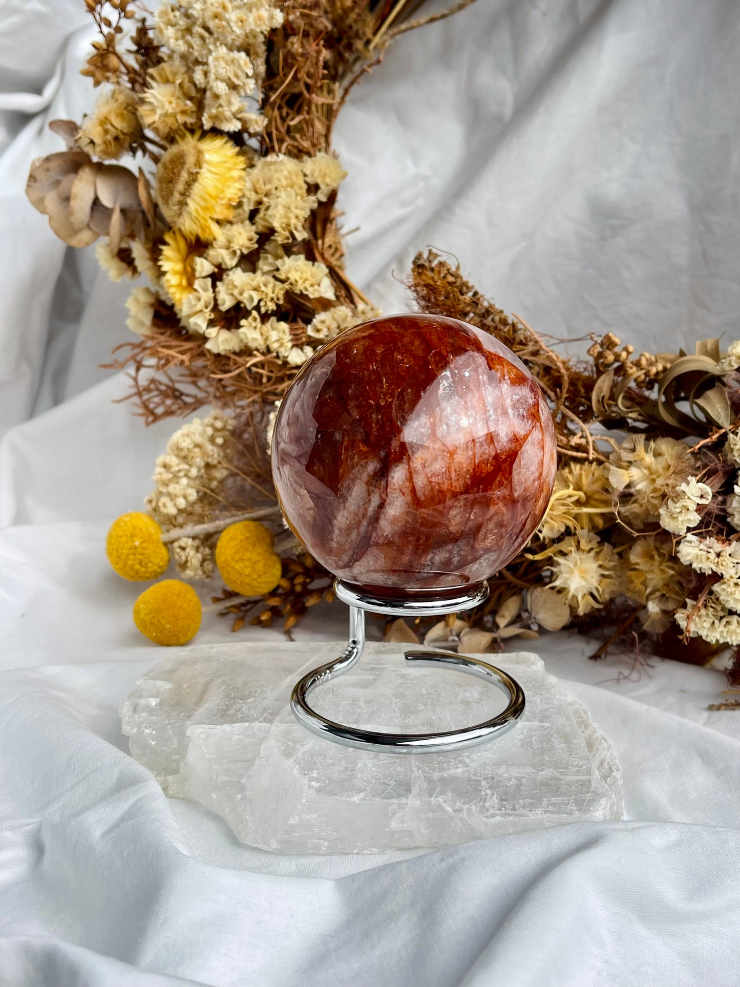 Fire Quartz Sphere