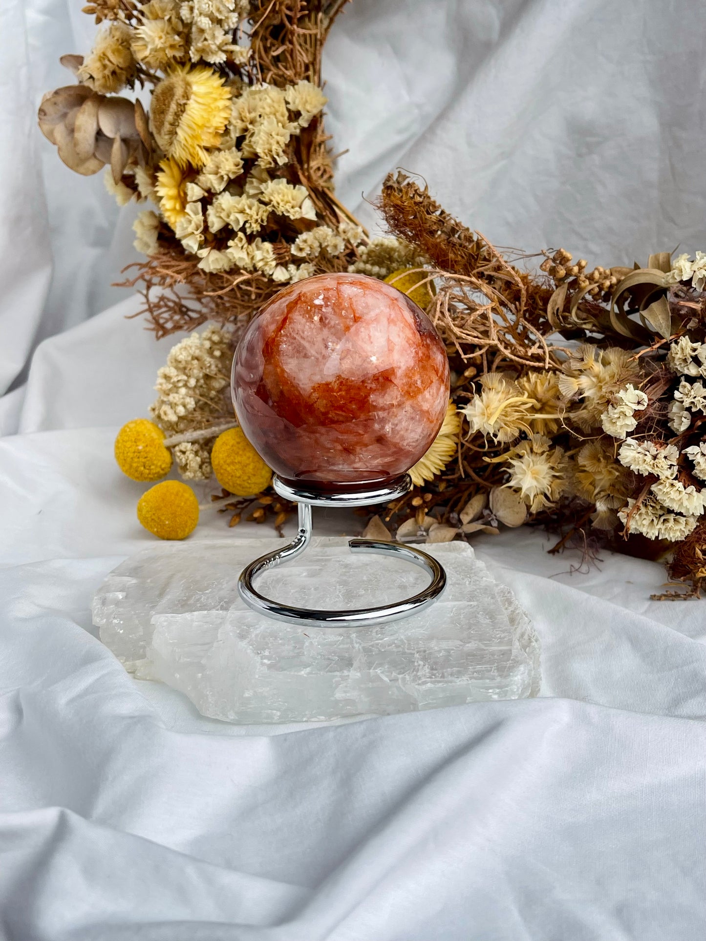 Fire Quartz Sphere