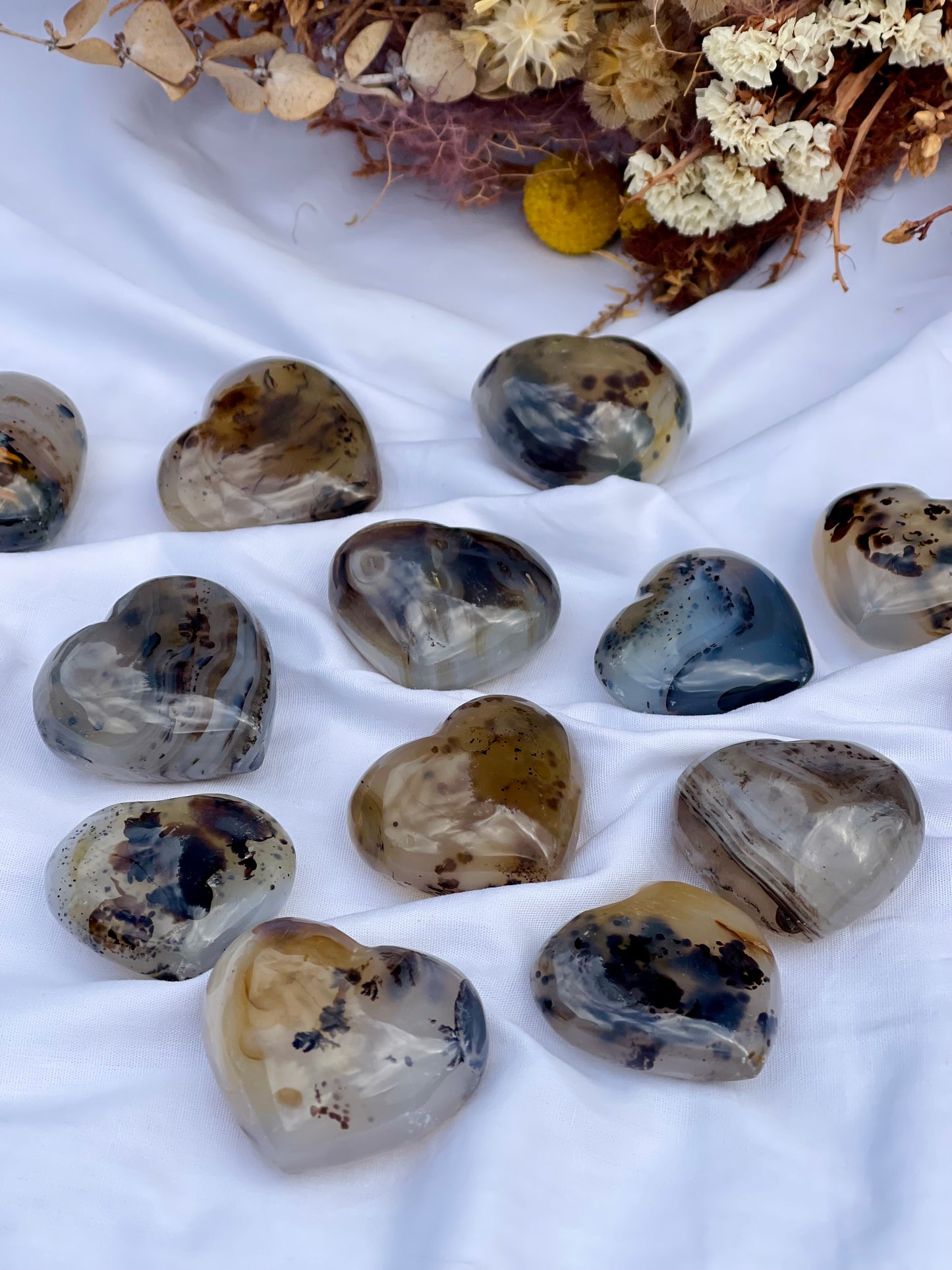 Aquatic Agate Heart