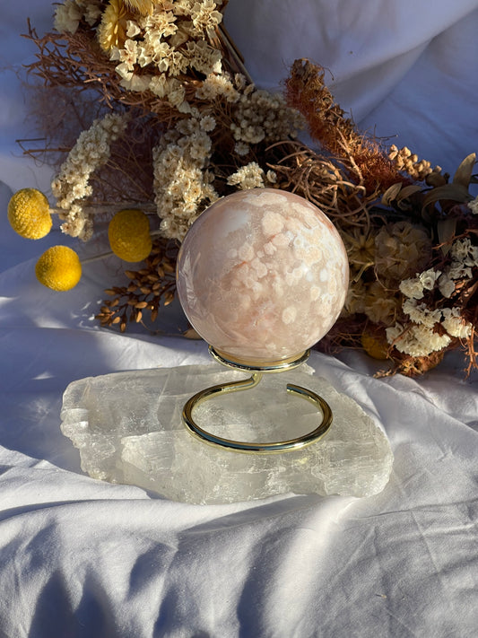 Flower Agate Sphere
