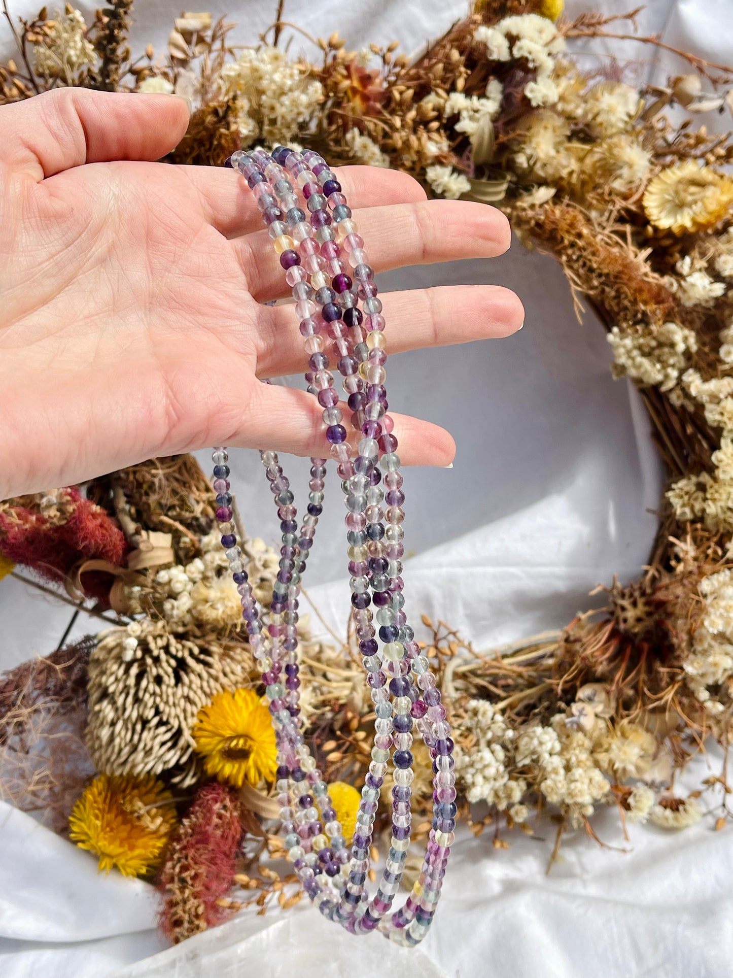 Fluorite Wrap Bracelet