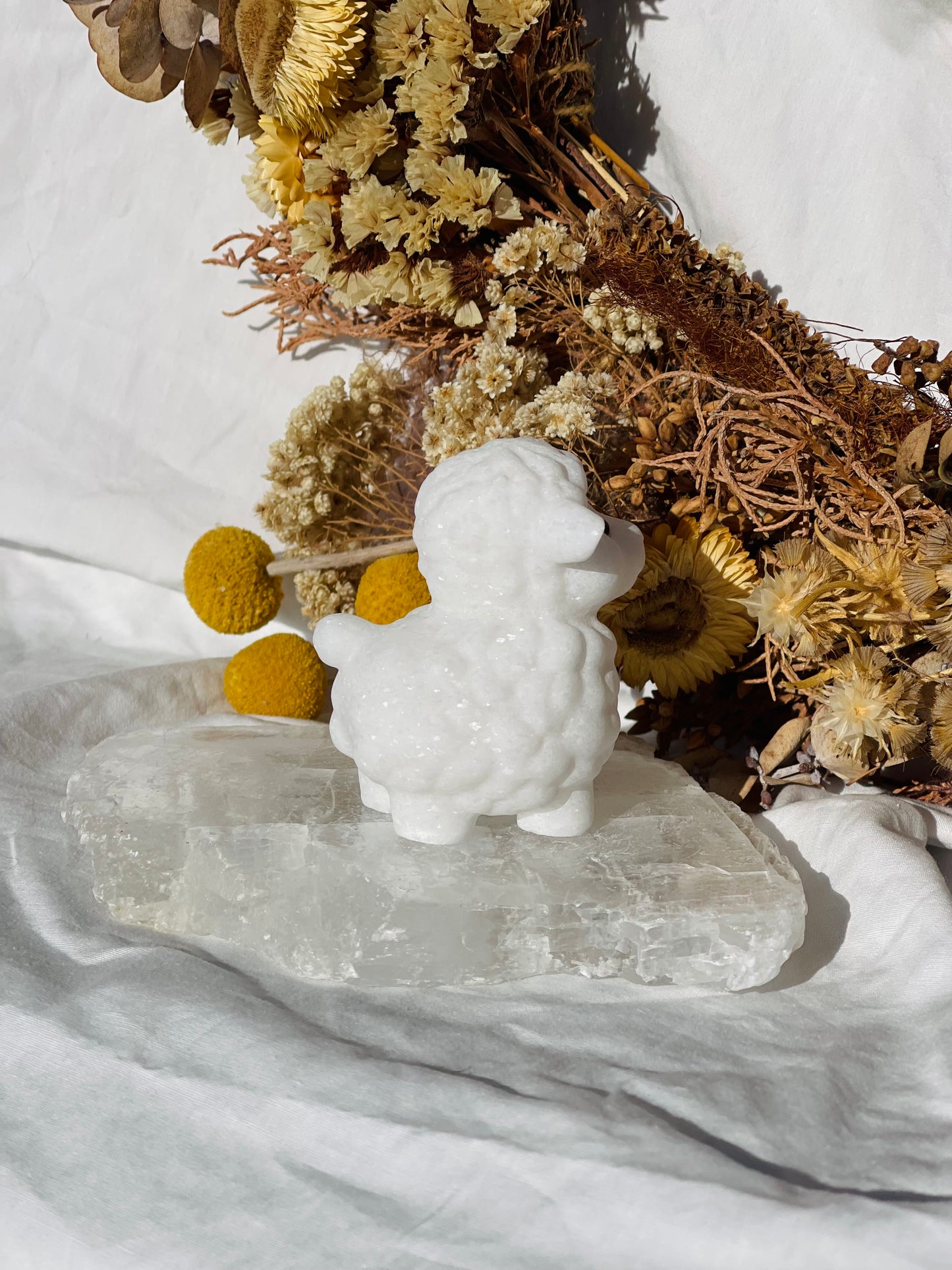 White Jade Standing Sheep