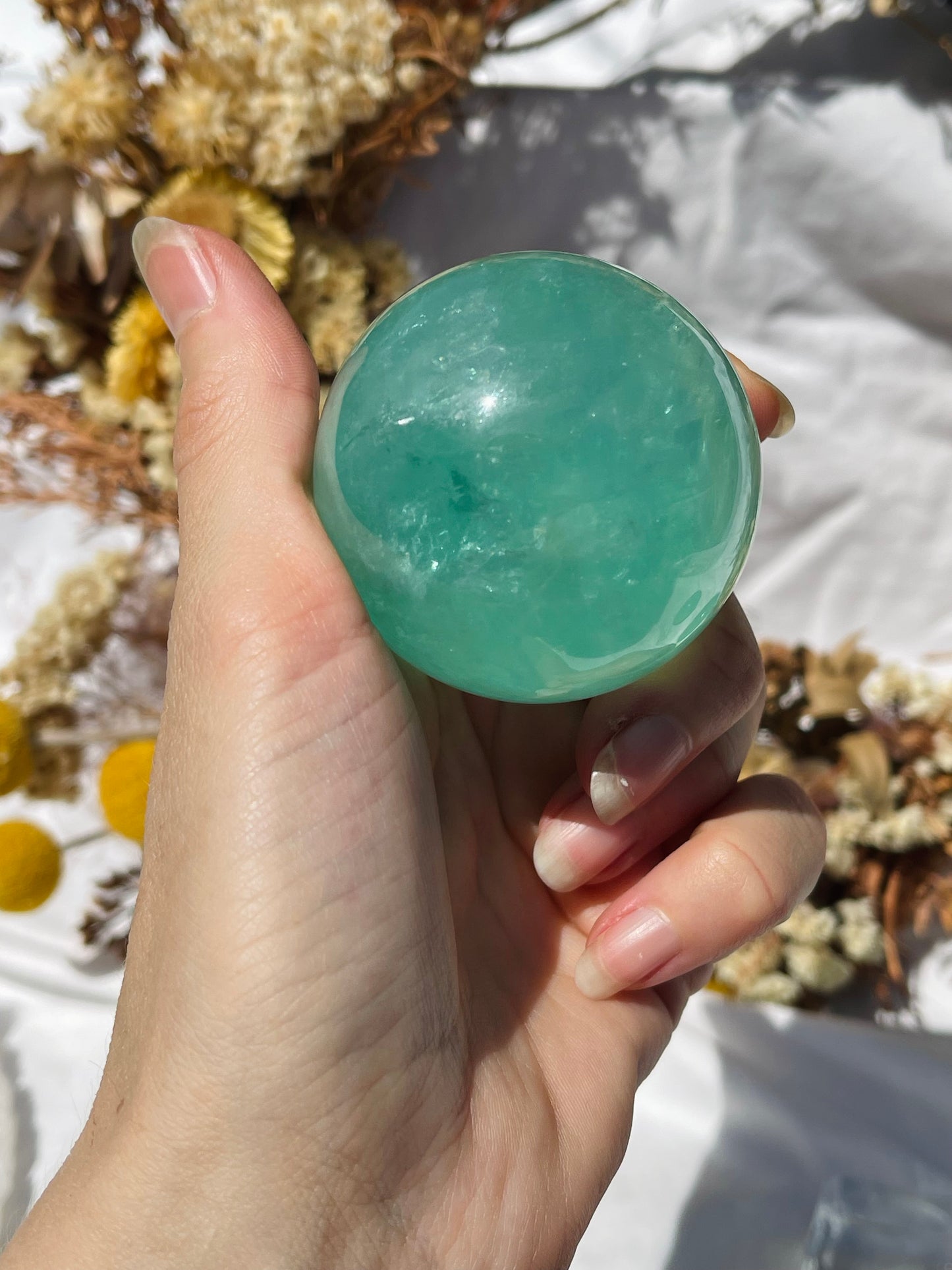 Green Fluorite Sphere #1