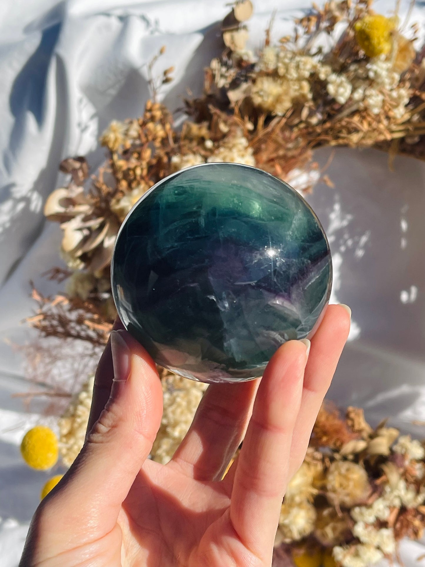 Rainbow Fluorite Sphere #1