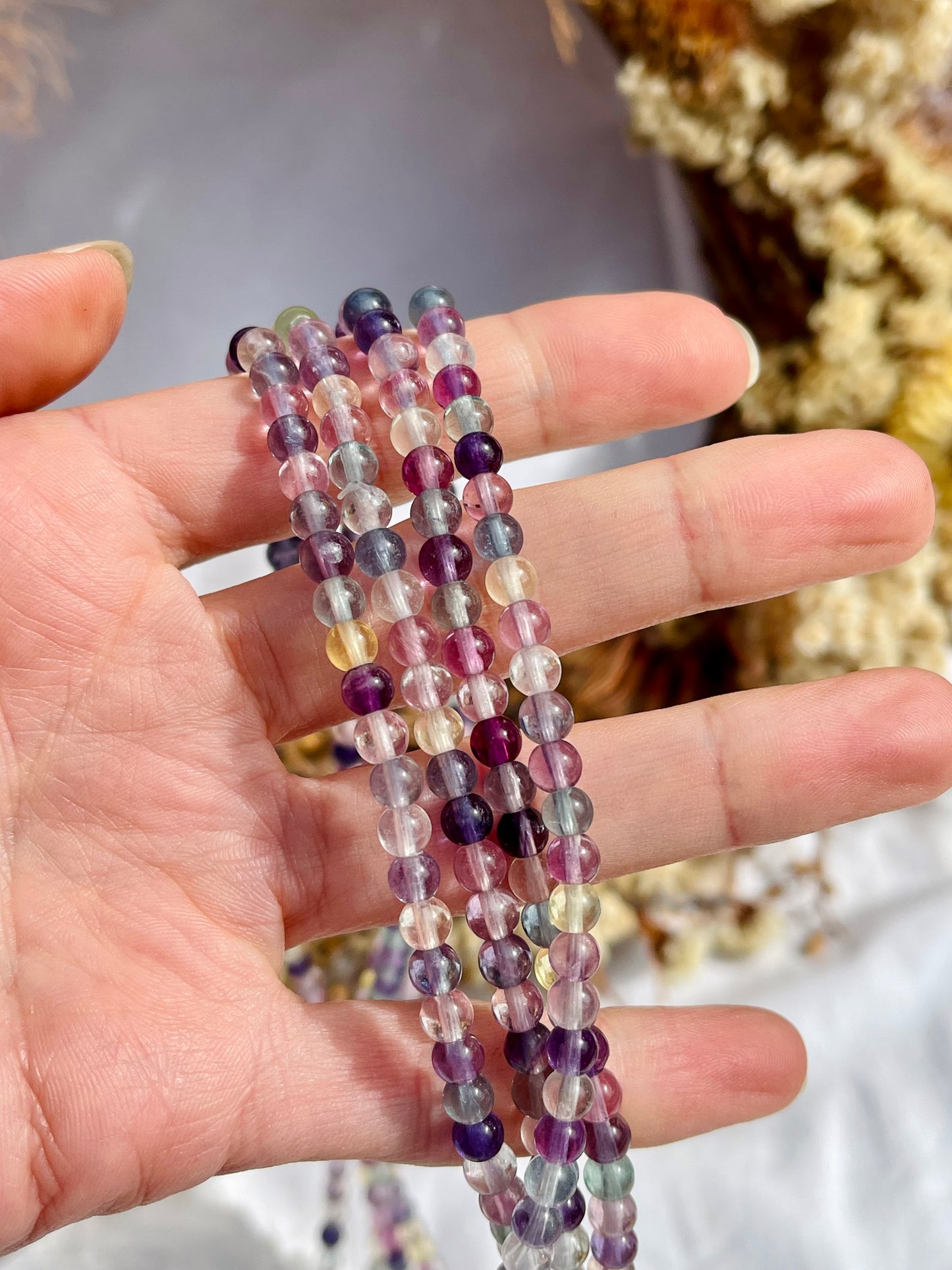 Fluorite Wrap Bracelet
