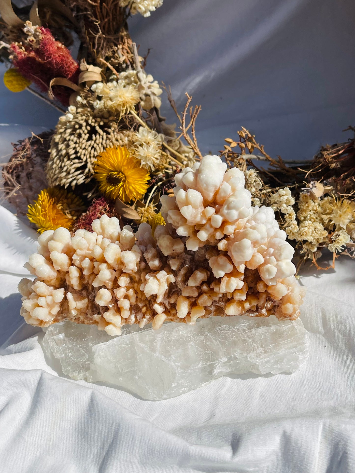 Orange Aragonite Specimen