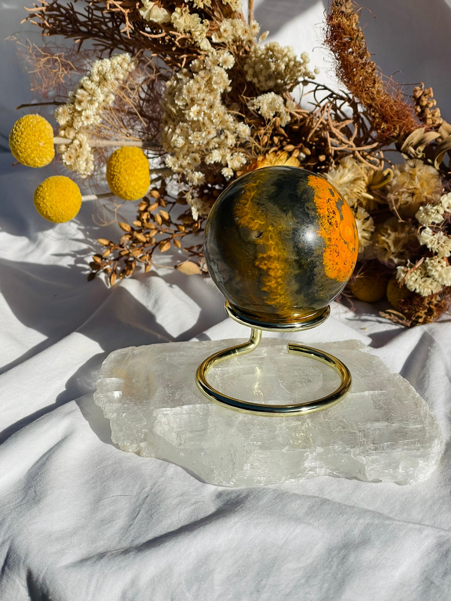 Bumble Bee Jasper Sphere