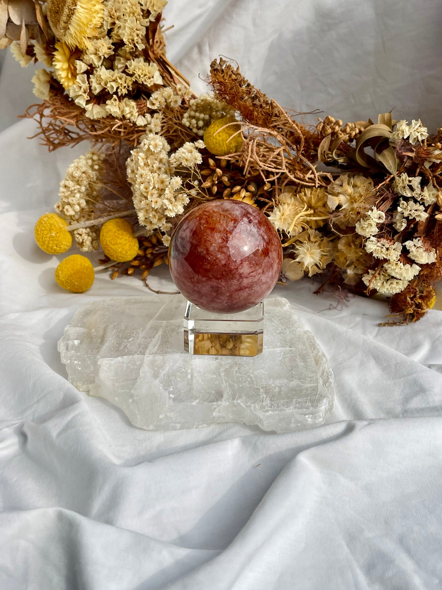 Fire Quartz Sphere