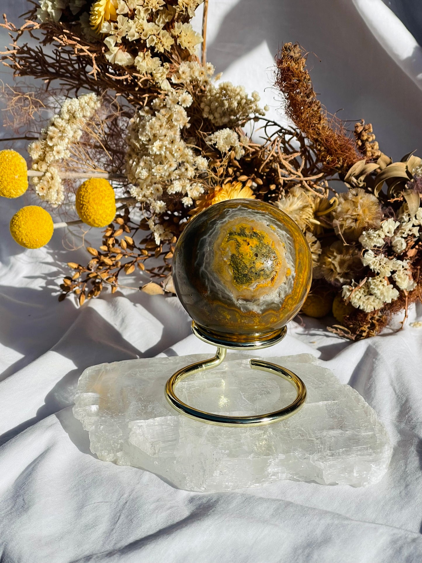 Bumble Bee Jasper Sphere