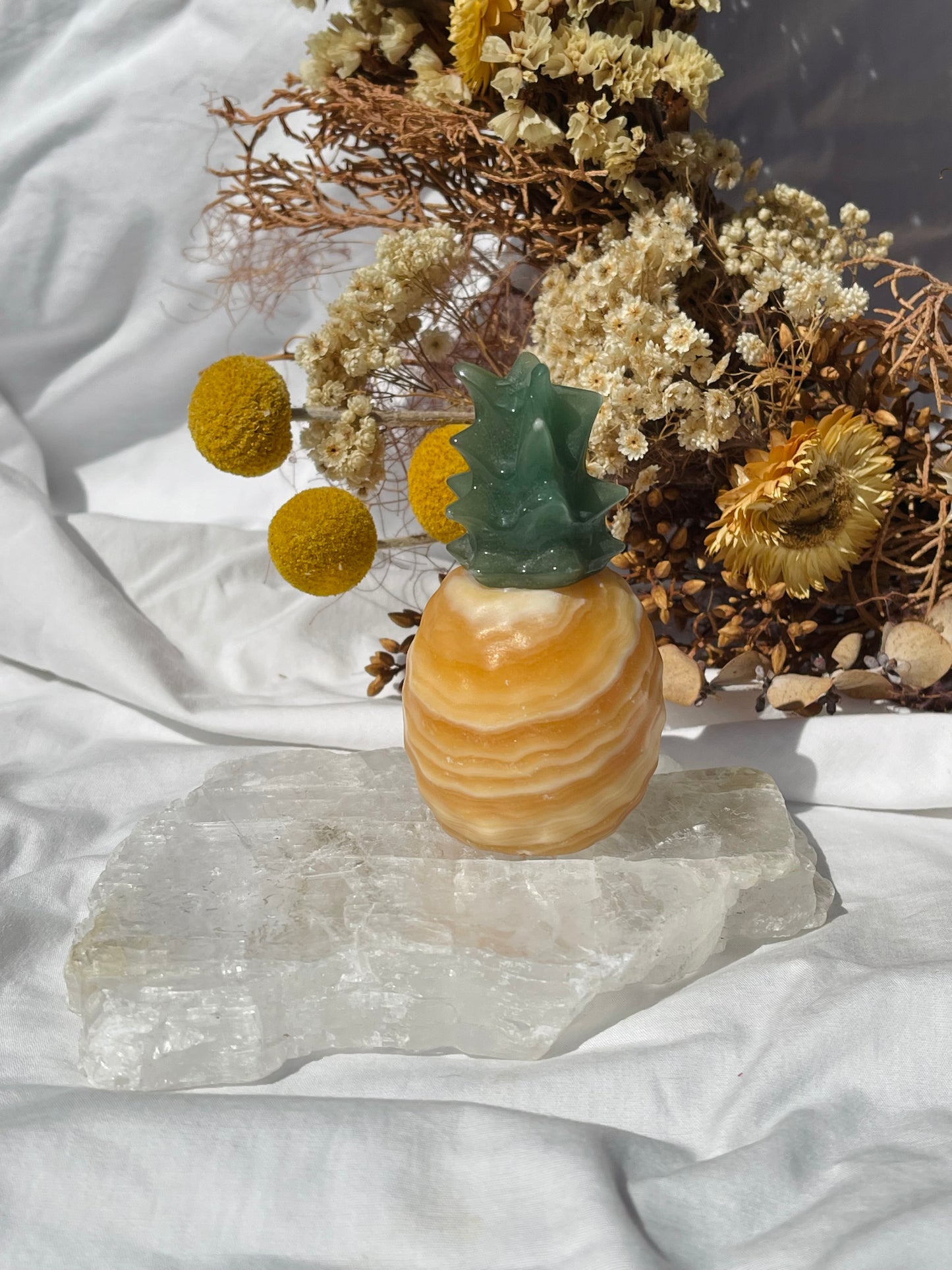 Orange Calcite Pinapple