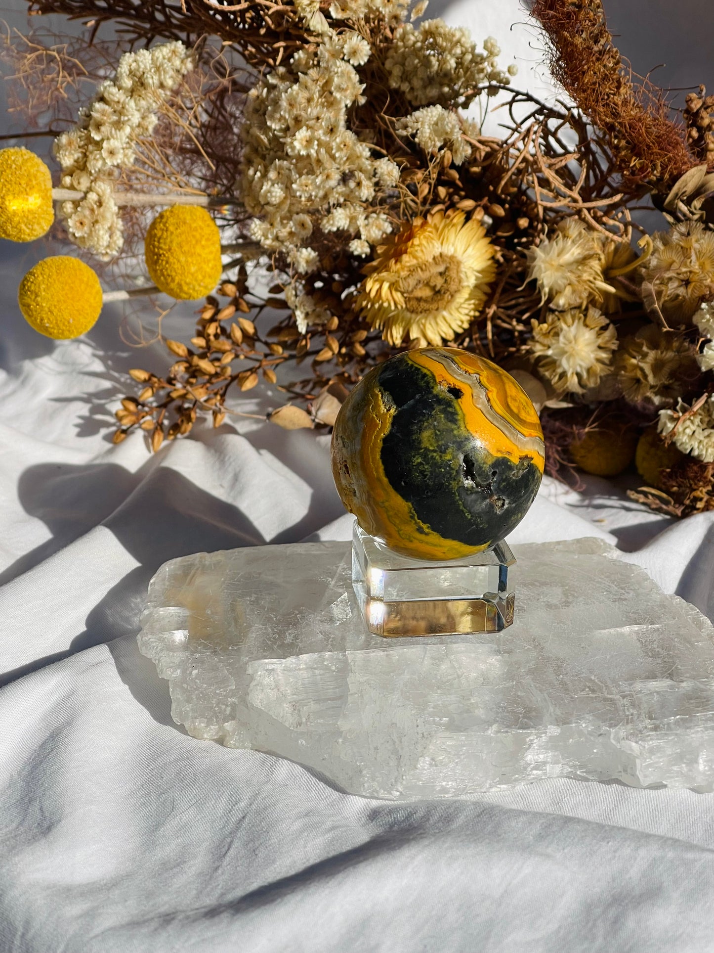 Bumble Bee Jasper Sphere