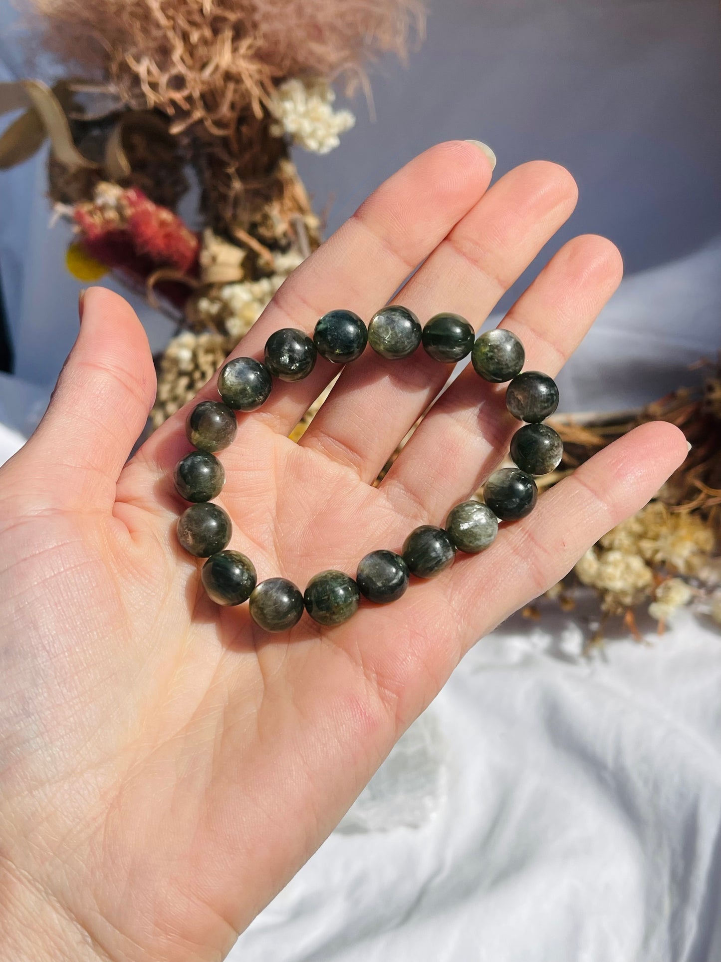Green Mica Bracelet