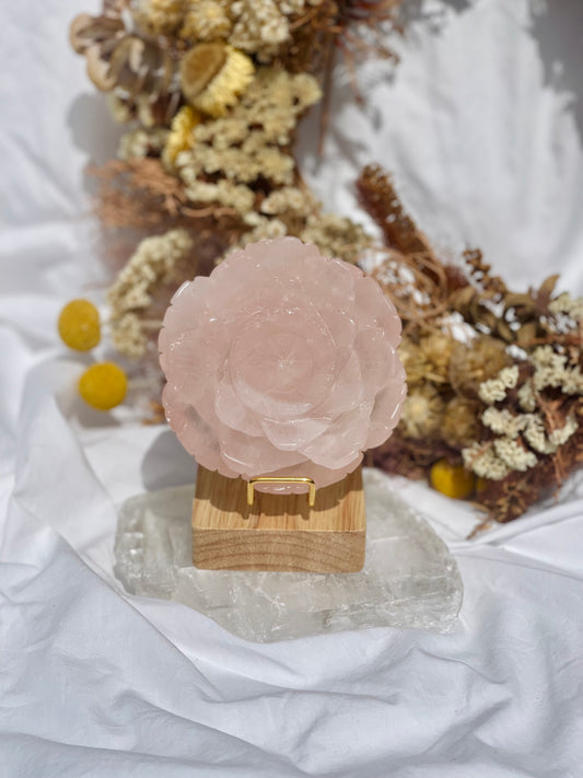 Rose Quartz Flower