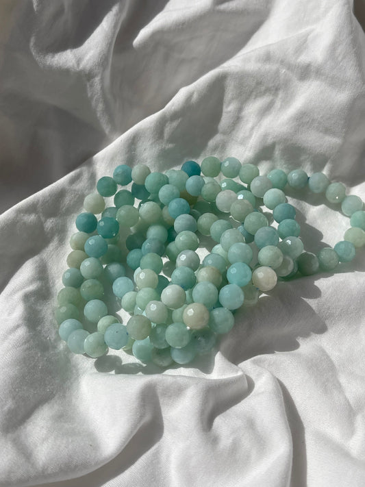 Amazonite Faceted Bracelet
