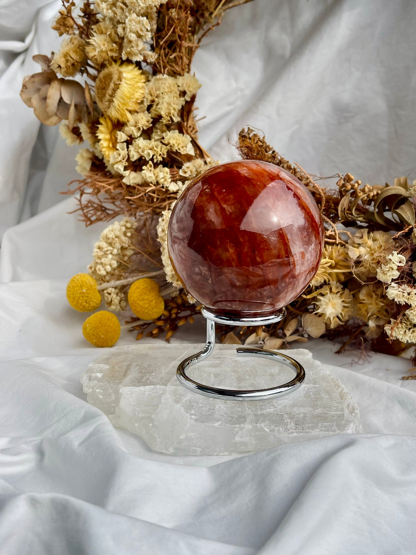 Fire Quartz Sphere