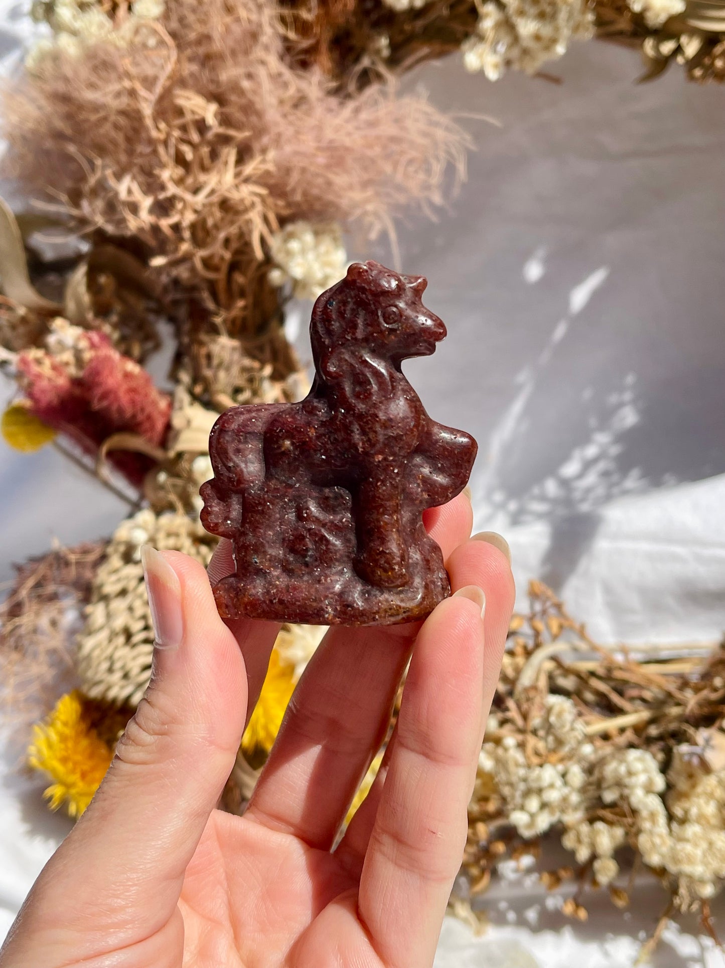 Strawberry Quartz Horse #2
