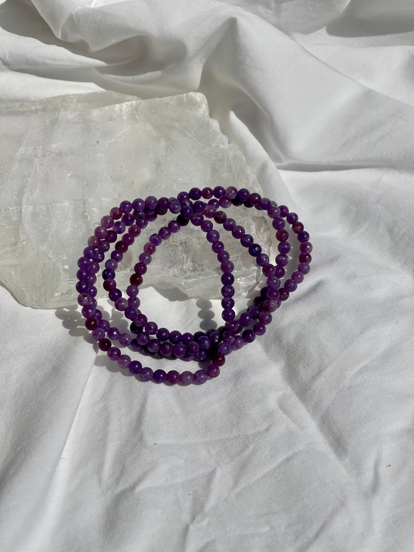 Lepidolite Bracelet | 4mm