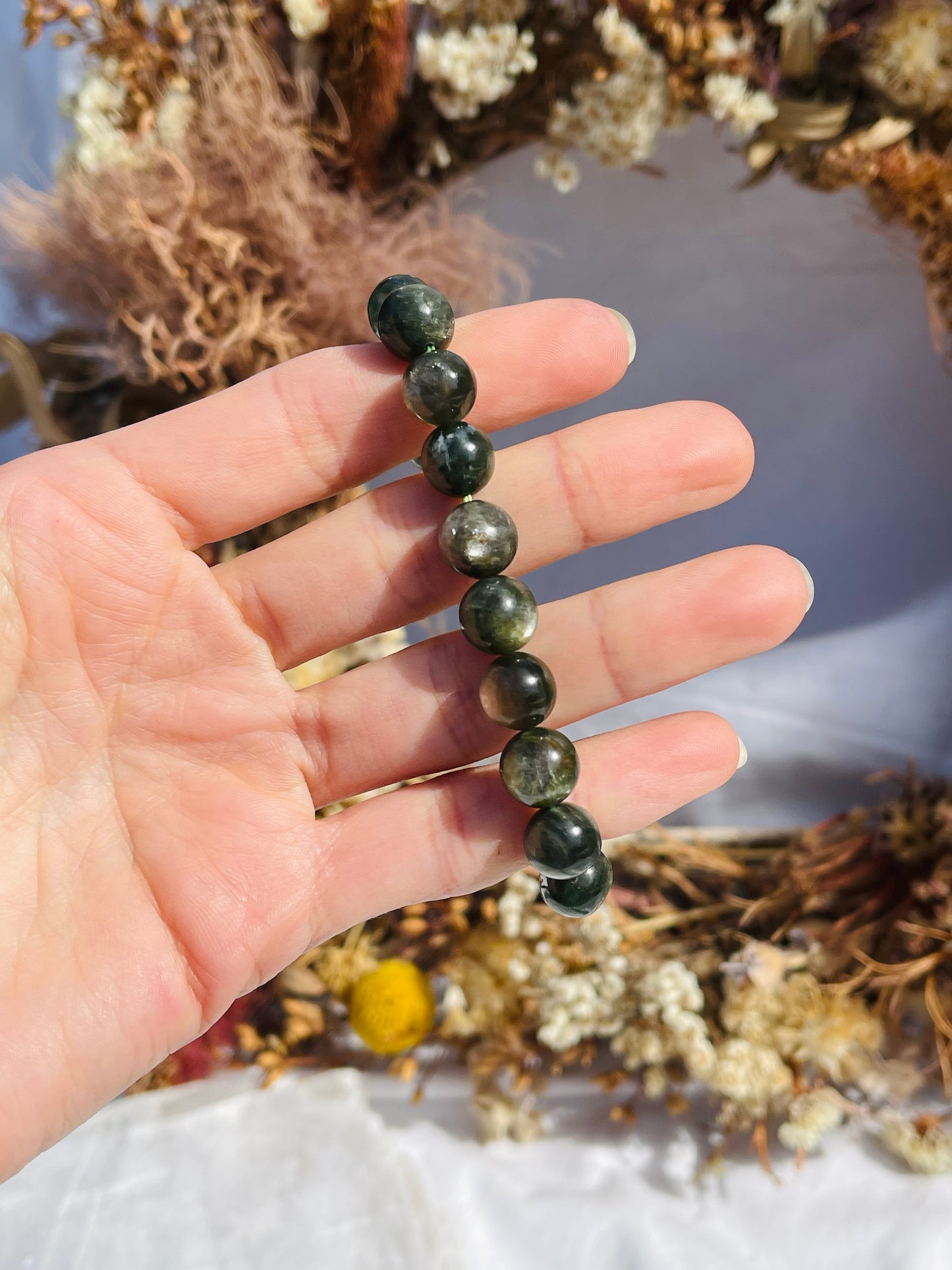 Green Mica Bracelet