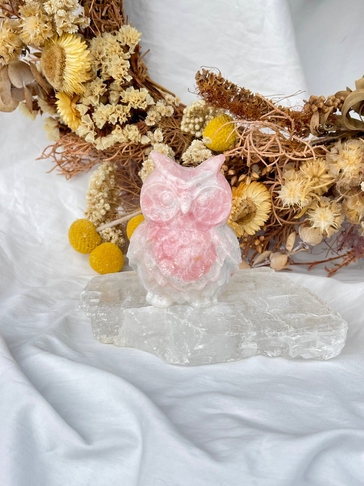 Pink Opal Owl
