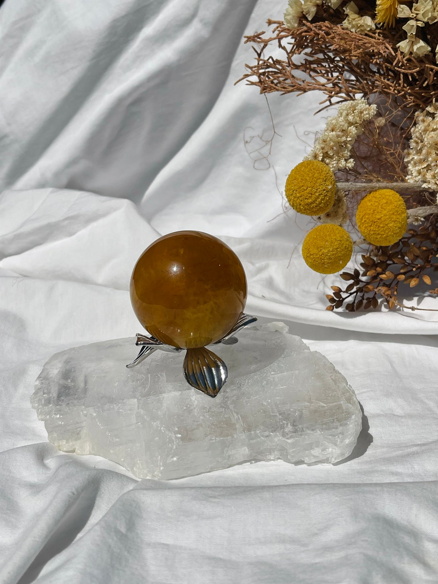 Yellow Fluorite Sphere #2
