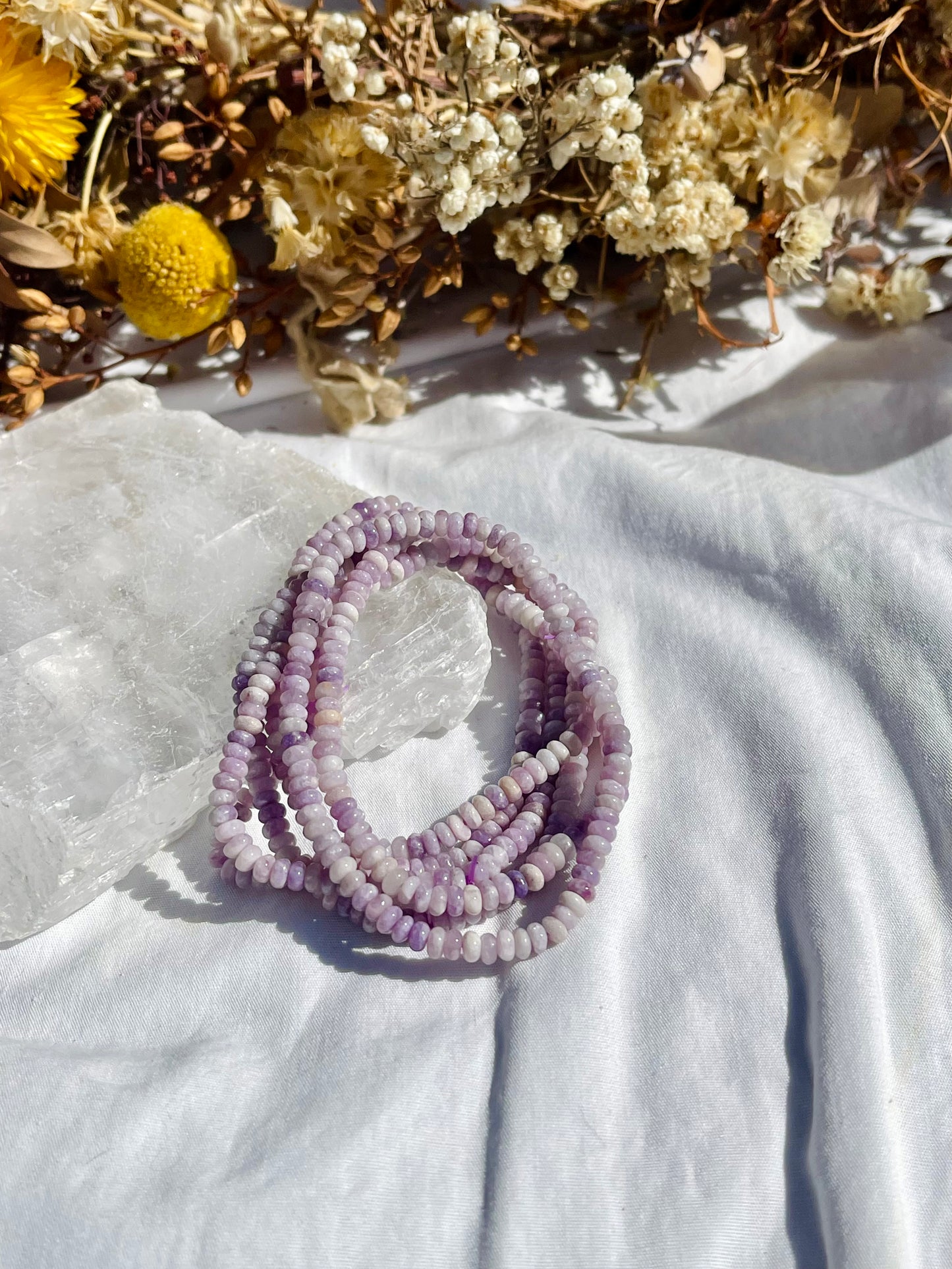 Lepidolite Mini Donut Brcaelet
