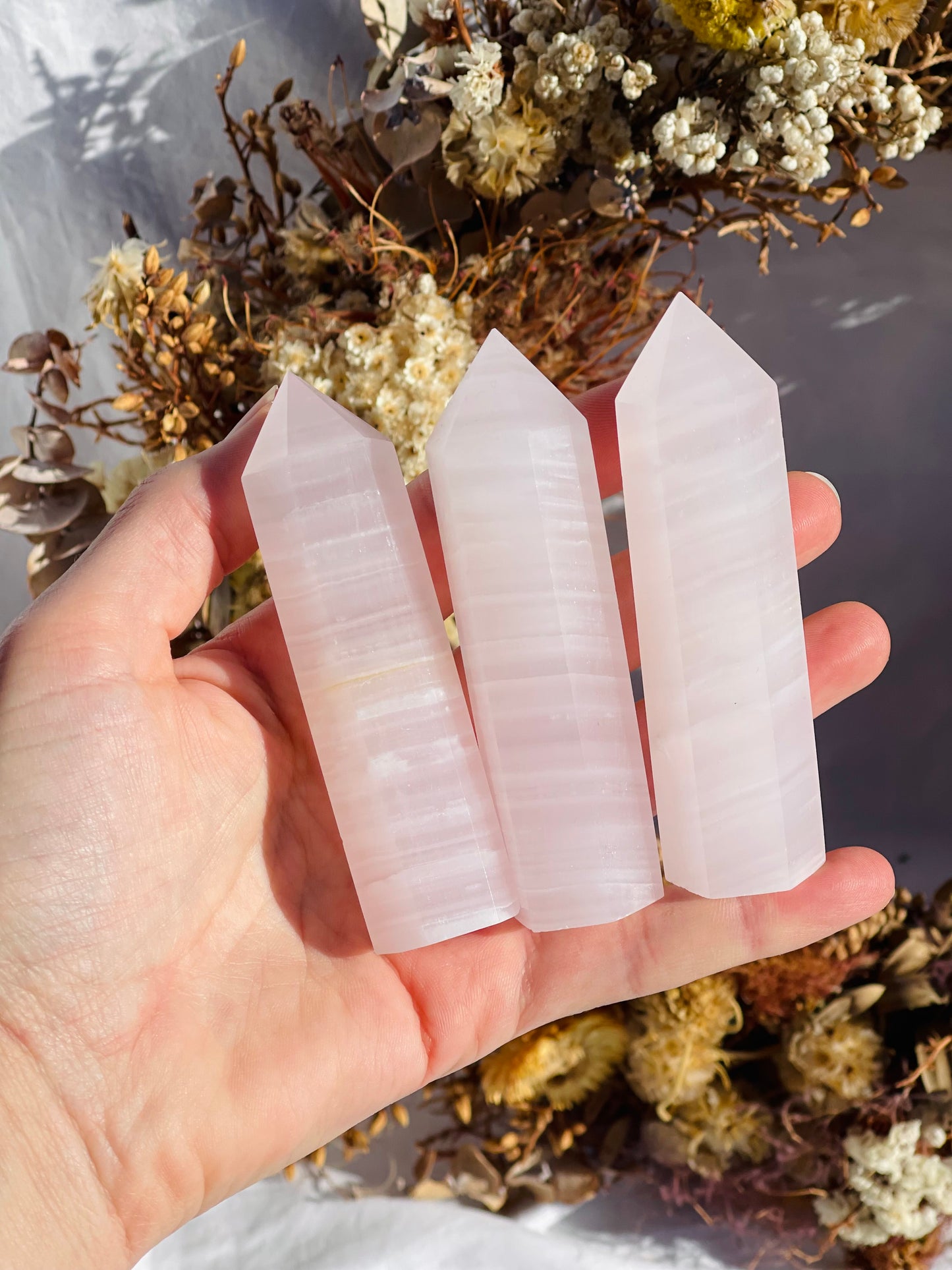 Pink Calcite Point