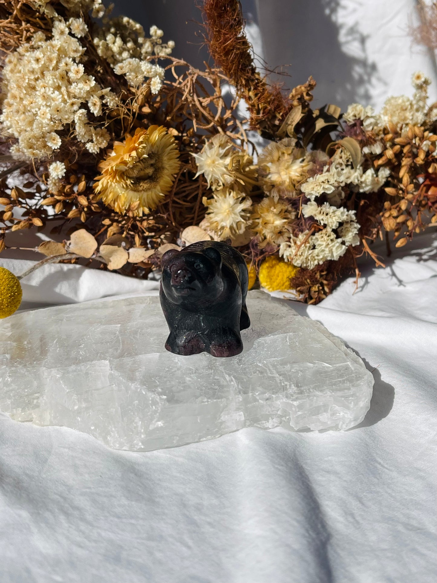 Garnet Astrophylite Bear