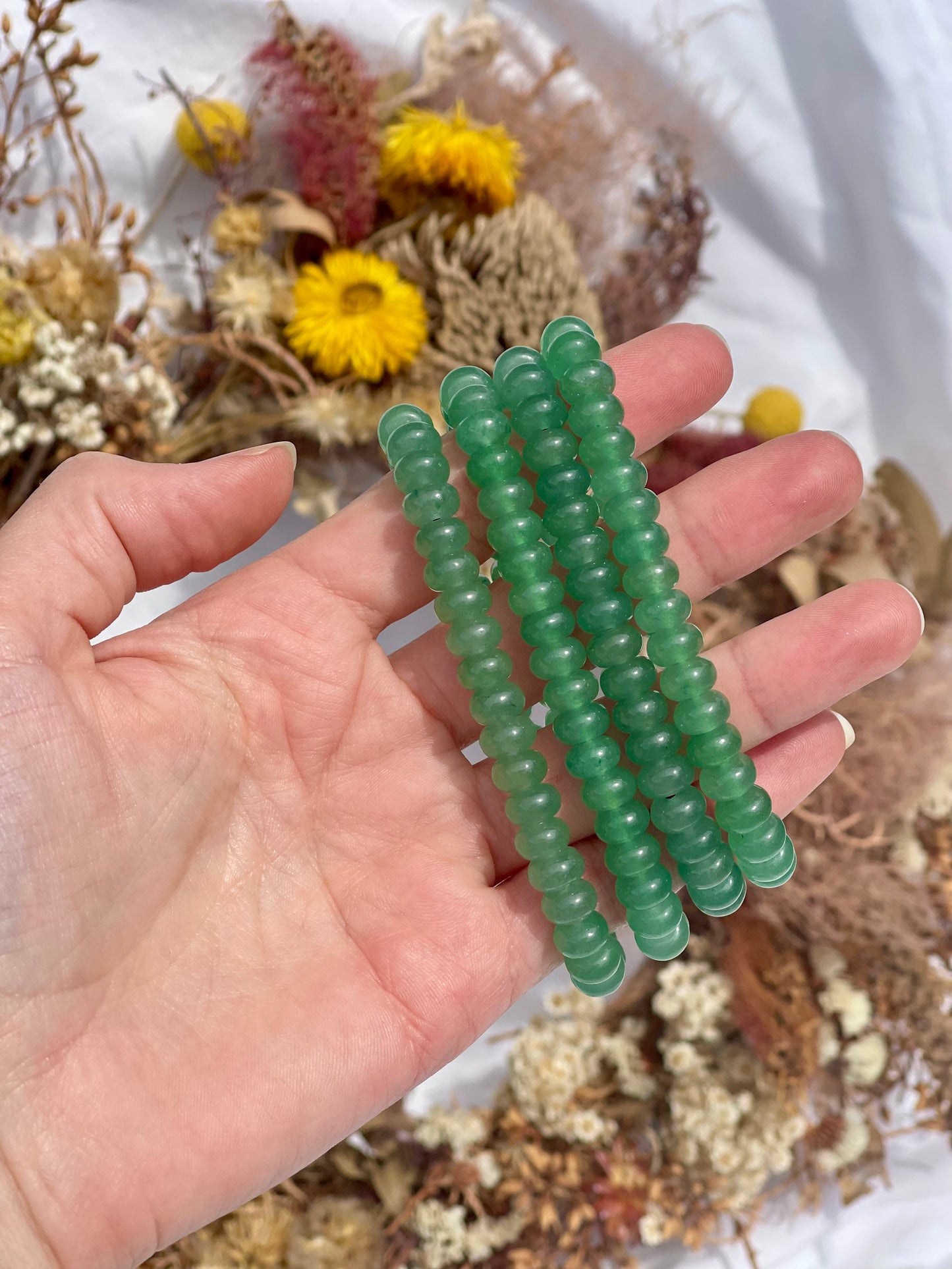 Green Aventurine Donut Bracelet