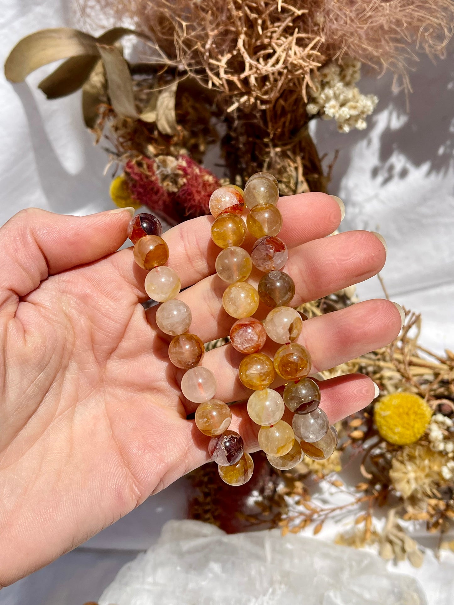 Golden Healer Fire Quartz Bracelet | 10mm
