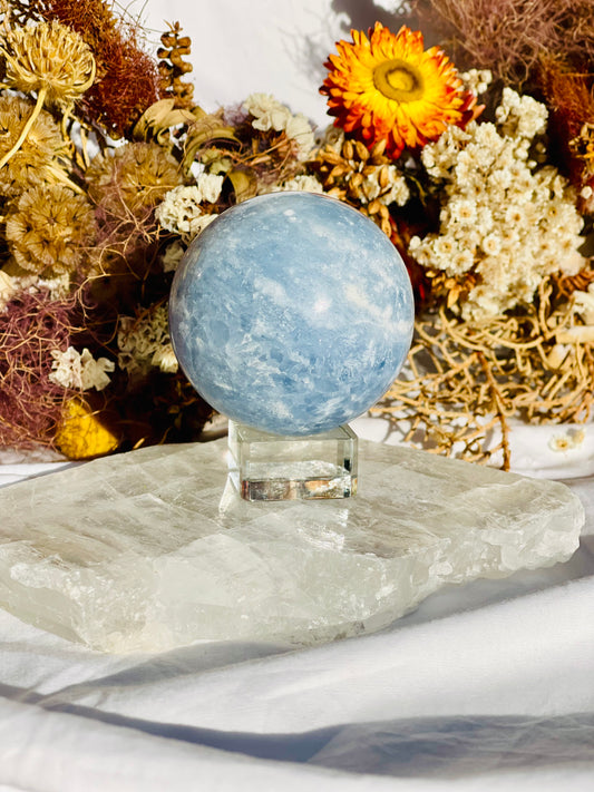 Blue Calcite Sphere