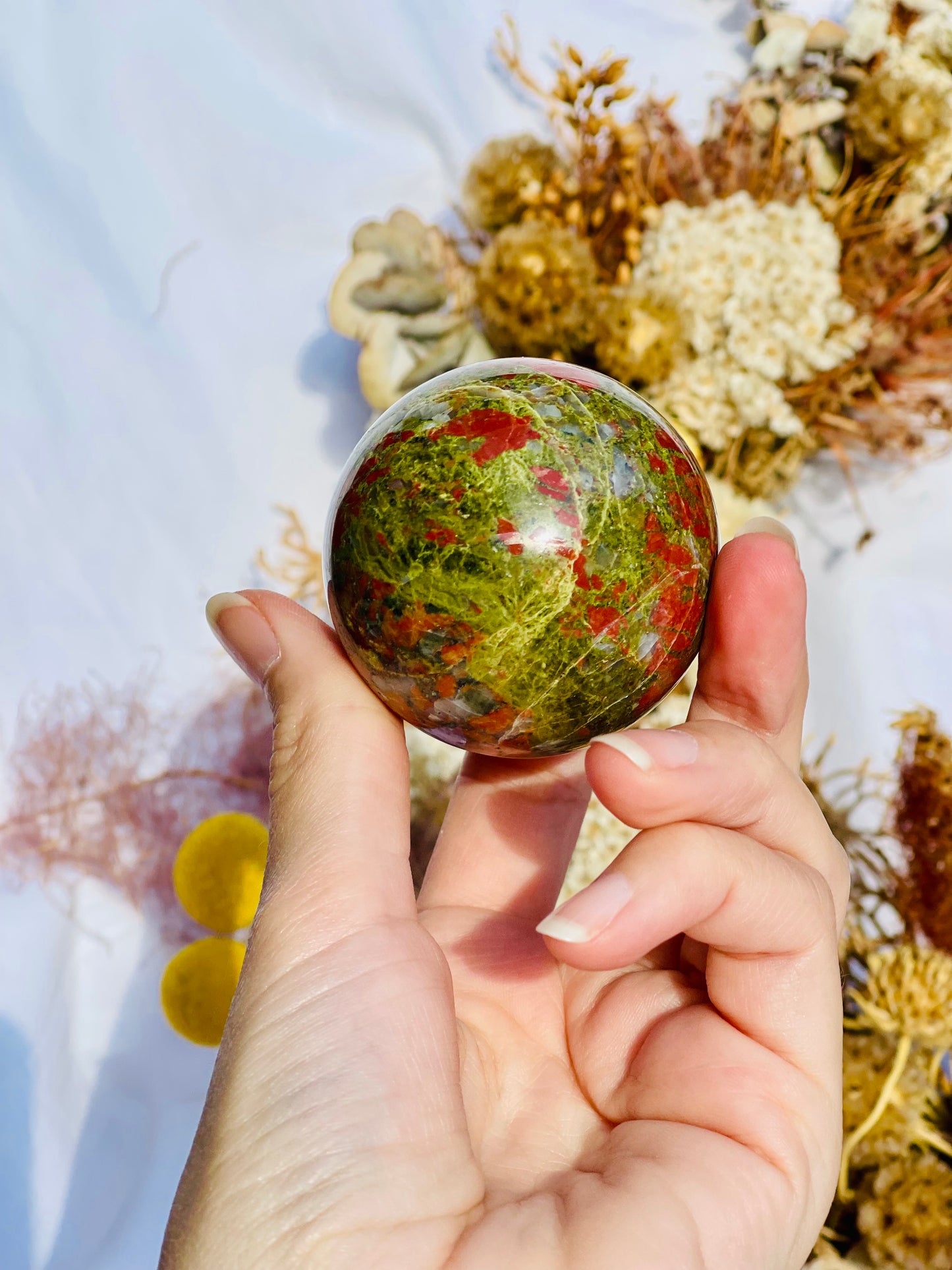 Unakite Sphere