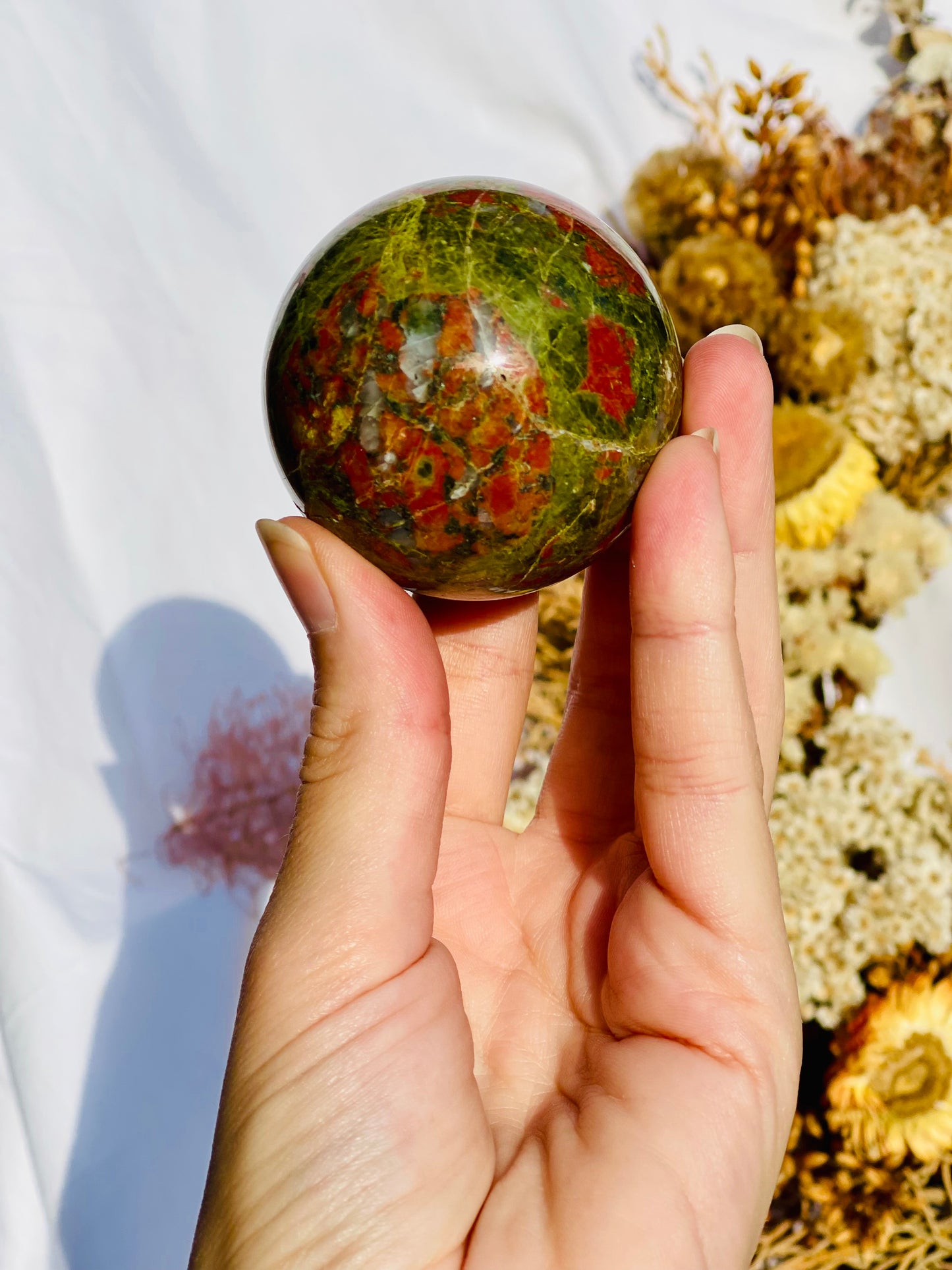 Unakite Sphere