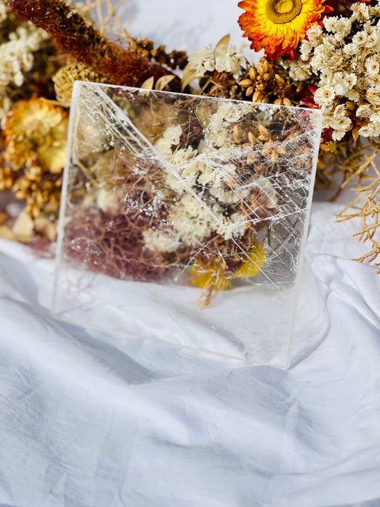 Selenite Square Plate