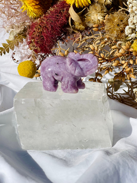 Lepidolite Elephant