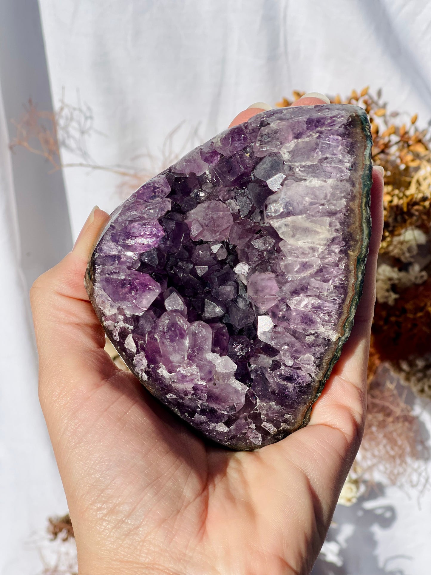 Amethyst Cluster On Stand