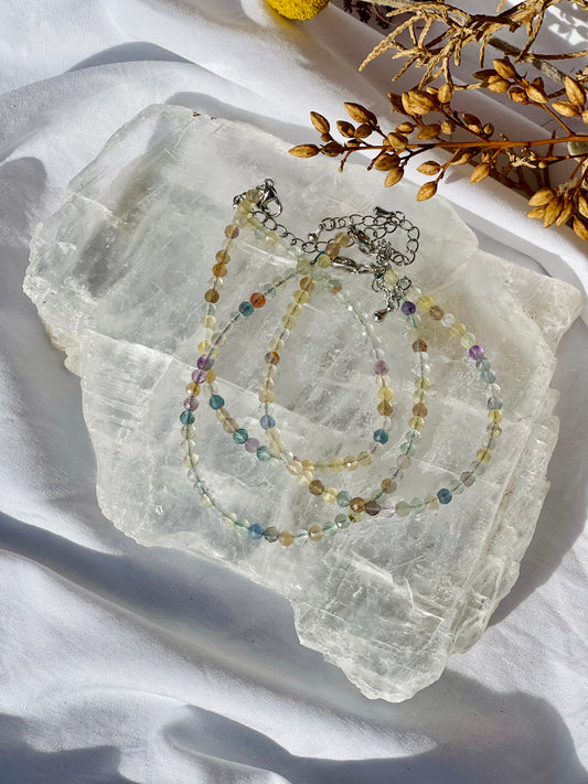 Fluorite Faceted Bracelet