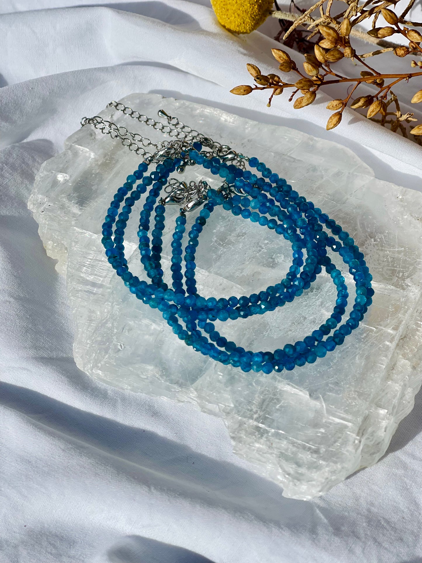 Apatite Faceted Bracelet