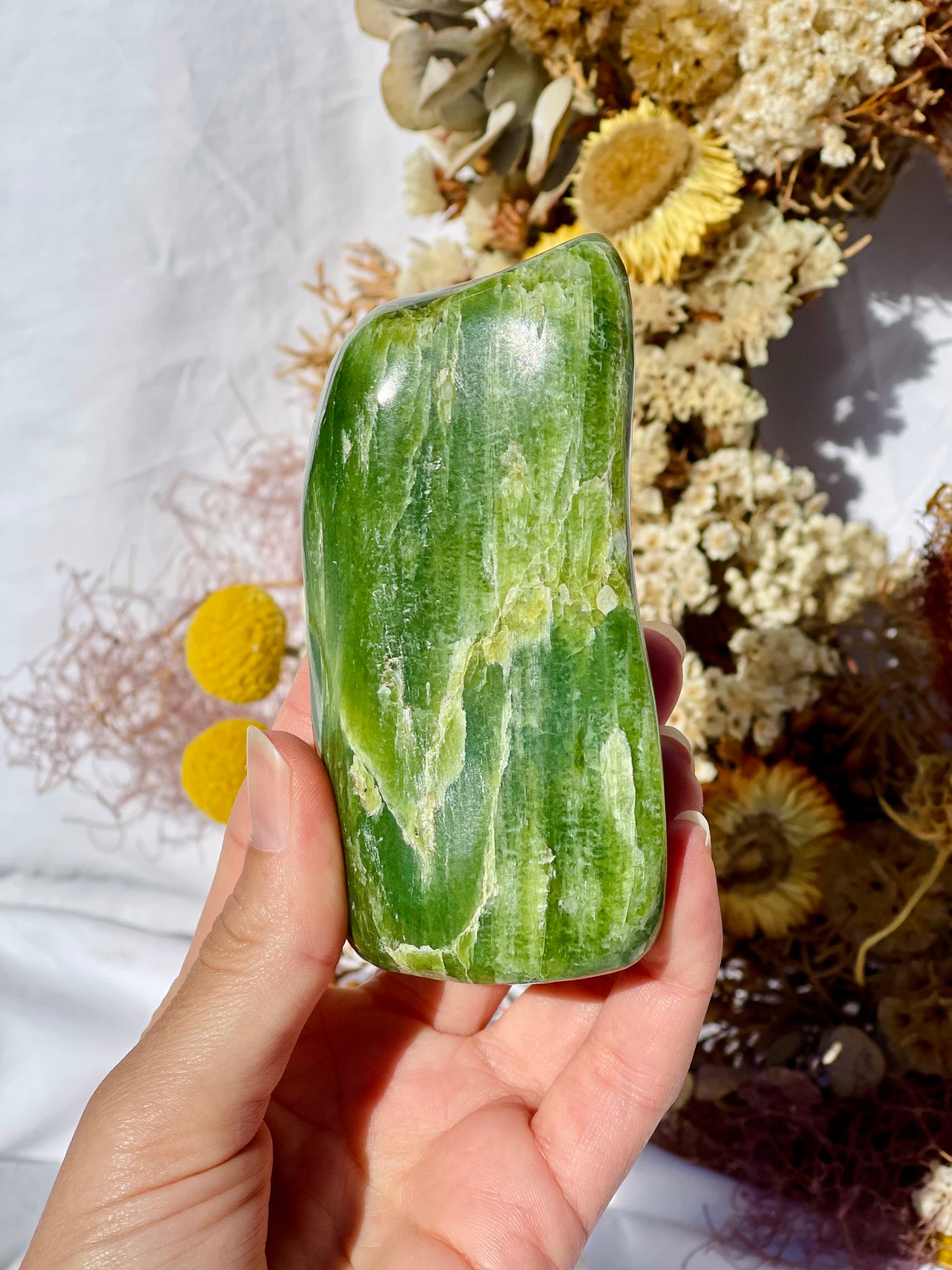 Green Tremolite Freeform