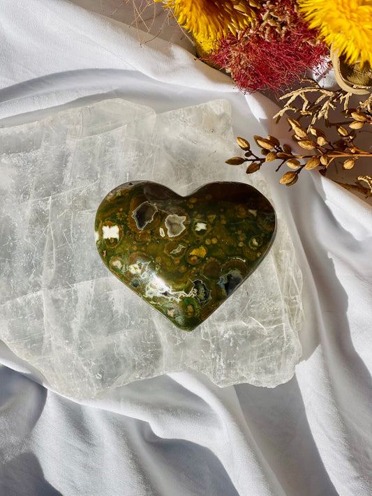 Rainforest Jasper Heart #2