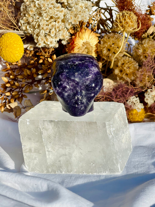 Lepidolite Alien Head