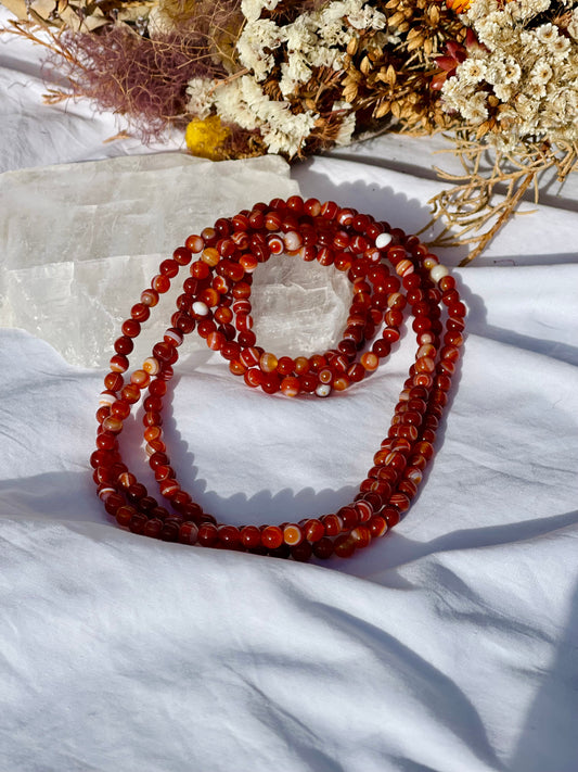 Carnelian Wrap Bracelet