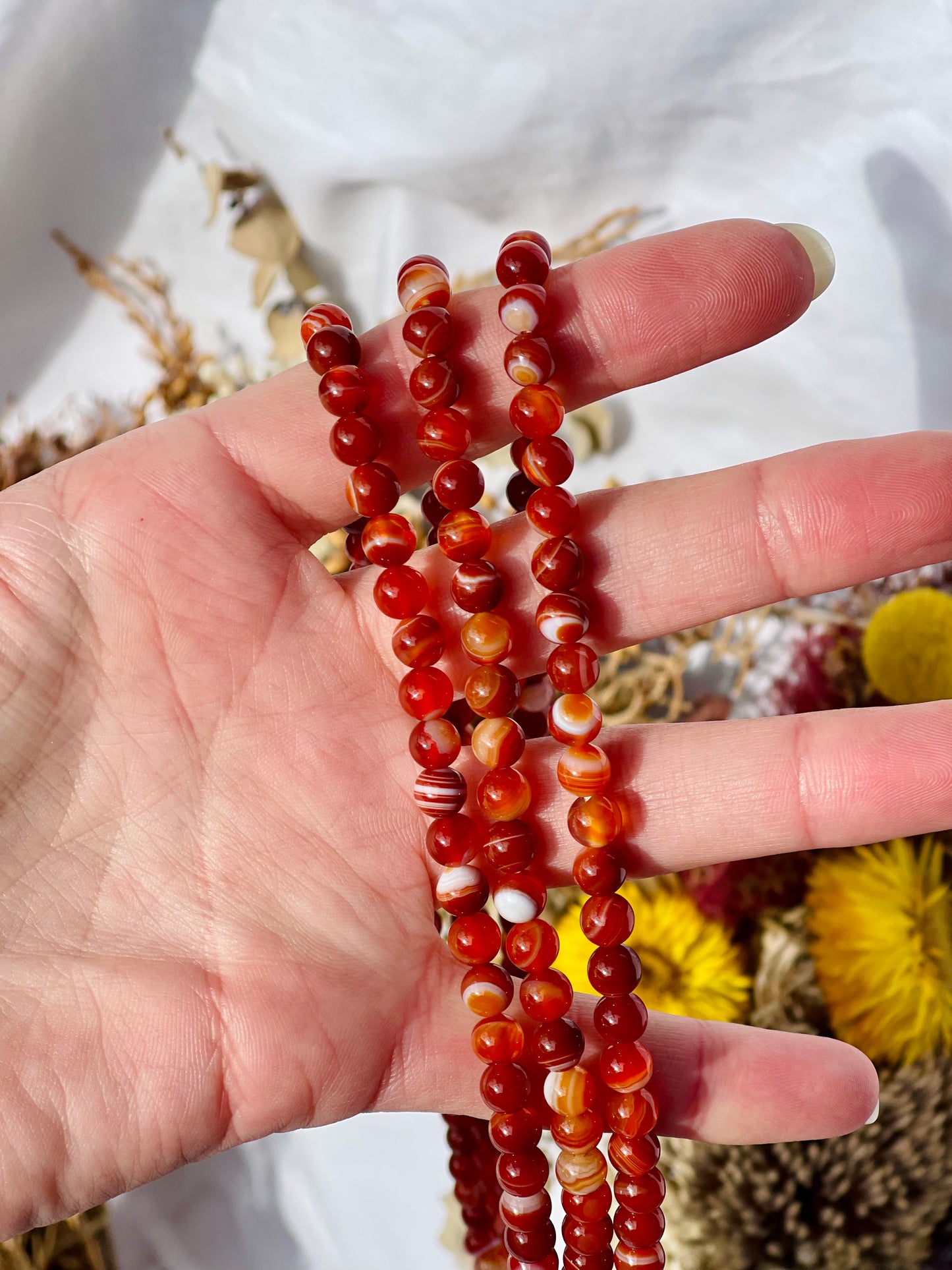 Carnelian Wrap Bracelet