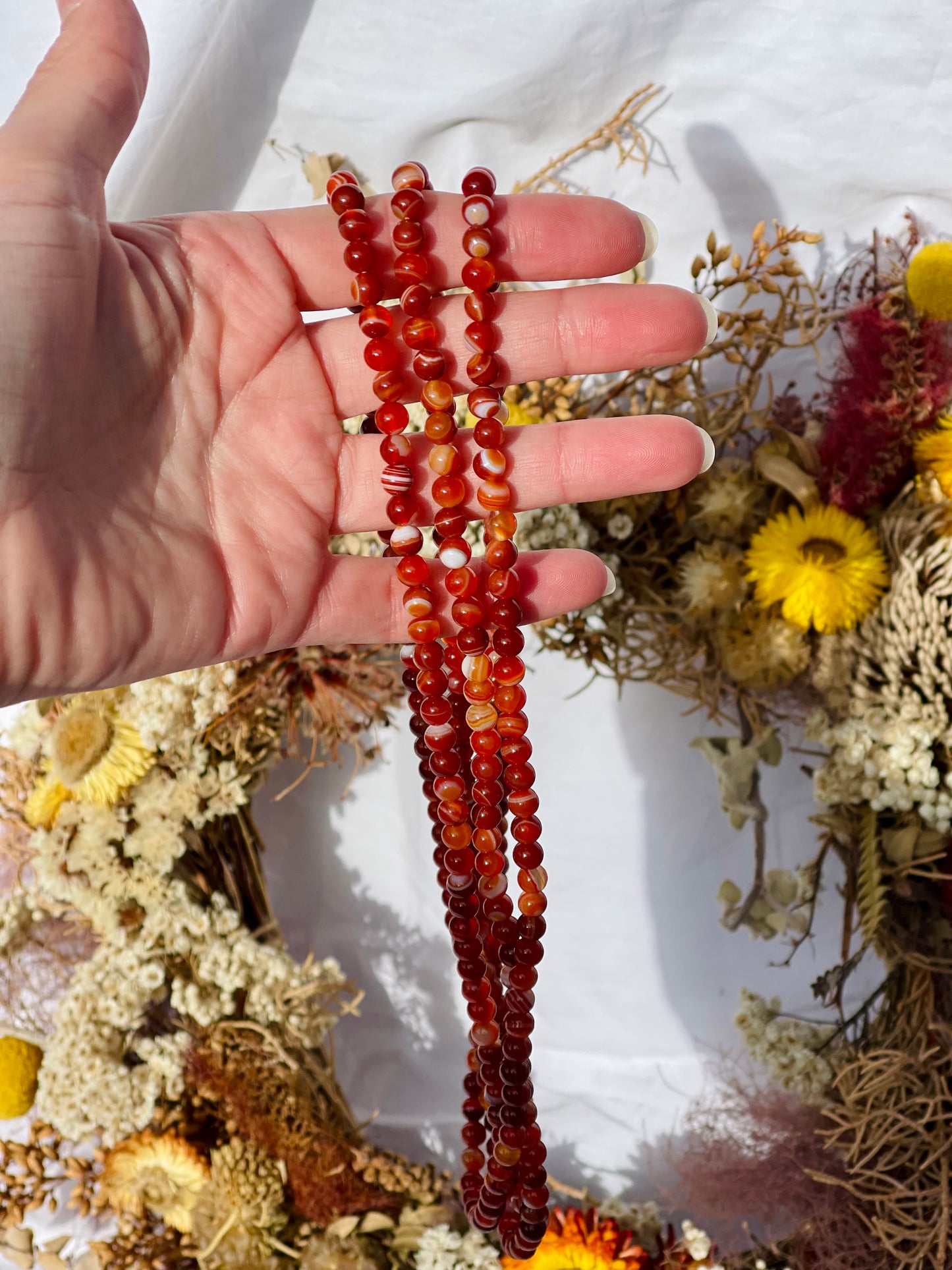 Carnelian Wrap Bracelet