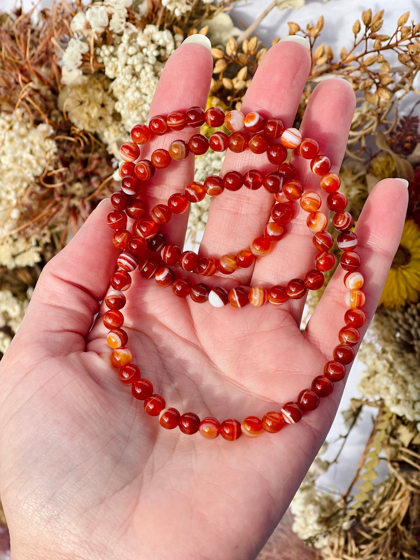 Carnelian Wrap Bracelet