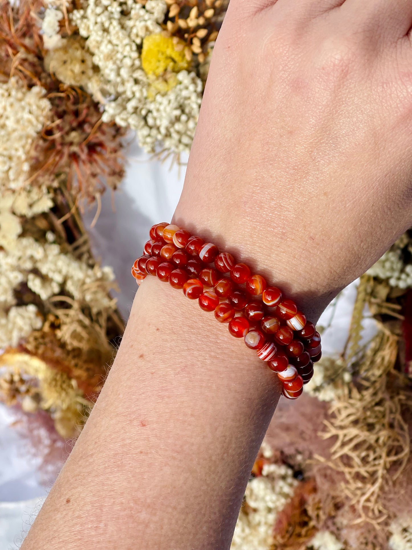 Carnelian Wrap Bracelet