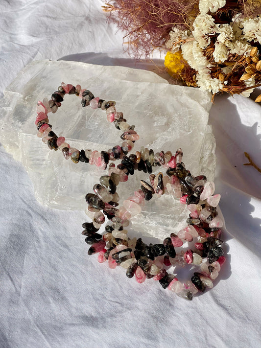 Rhodonite | Quartz Chip Bracelet