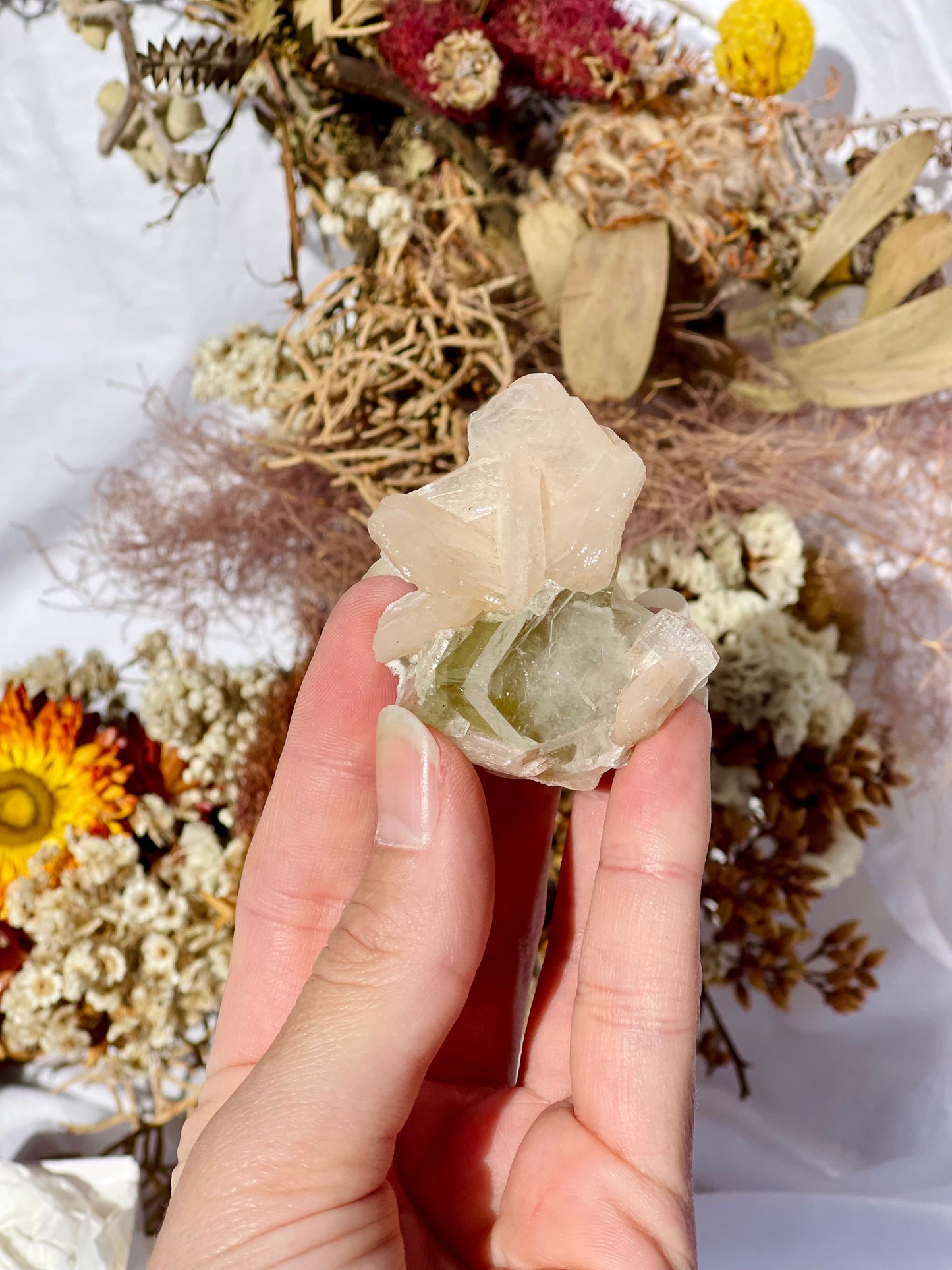 Green Apophyllite | Stilbite Specimen B